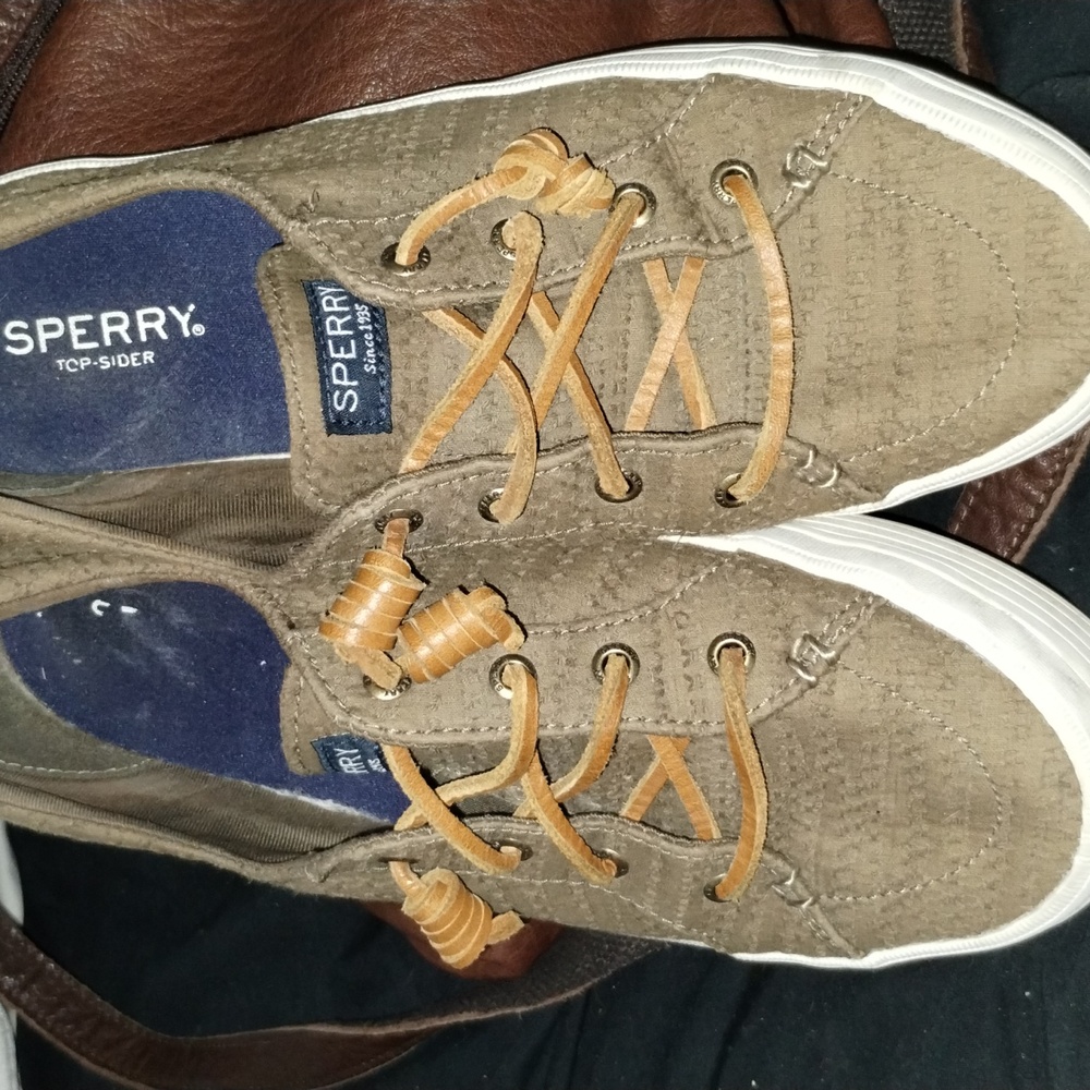 Sperry Women's Olive Boat Shoes